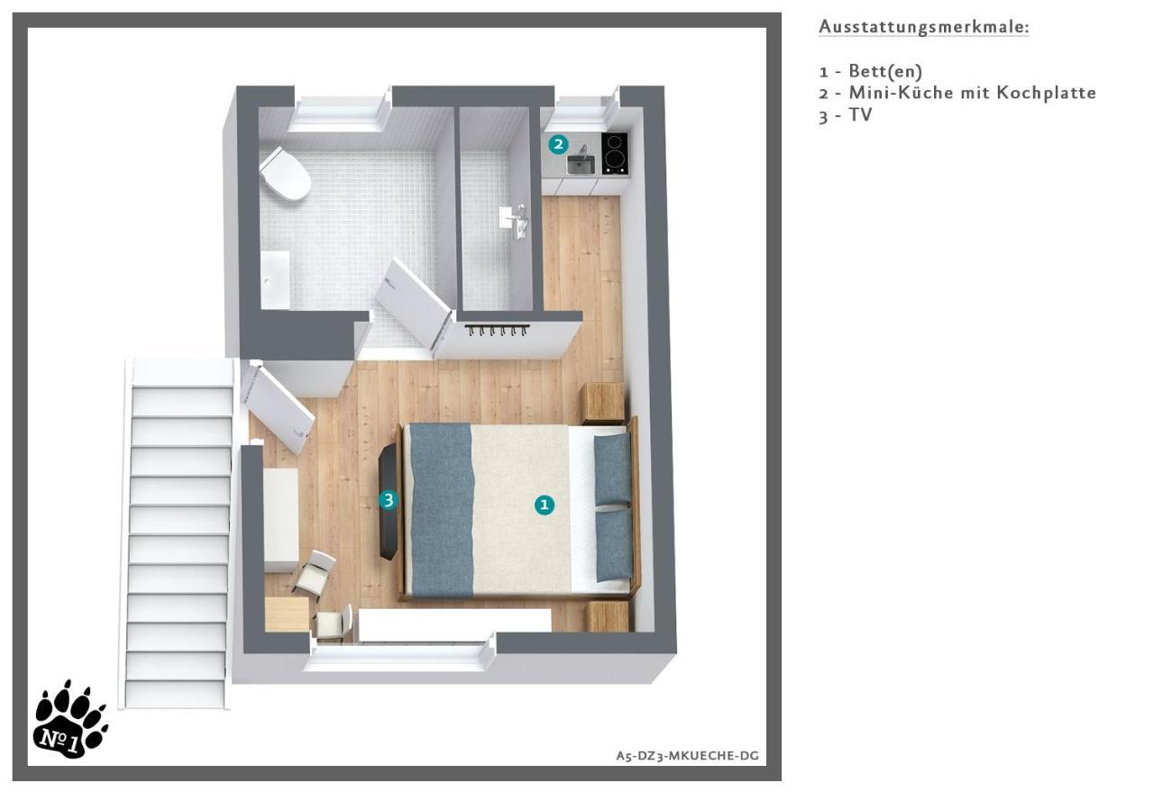 Numero1-Pension Und Cafe Rubeland Ngoại thất bức ảnh